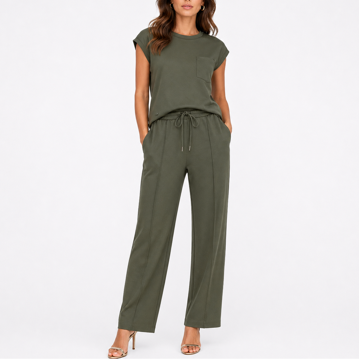 Women’s Relaxed Fit Two Piece Set – Everyday Summer Outfit – Matching Two-Piece Set UK