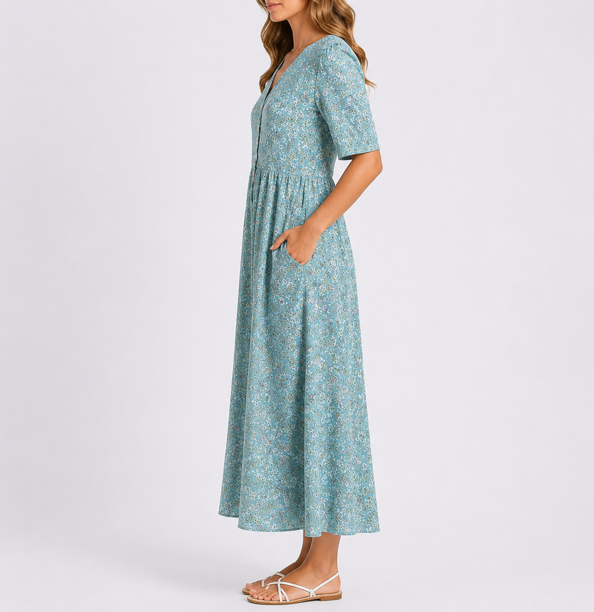 Women’s Floral Midi Dress – Elegant Occasion Wear UK