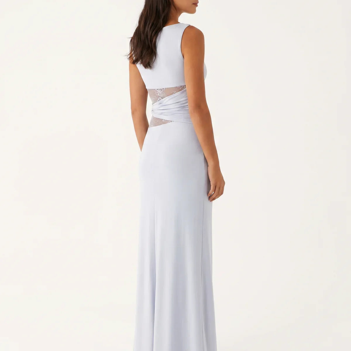Women's Floral Lace Cut-Out Maxi Dress – Elegant Occasion Wear UK
