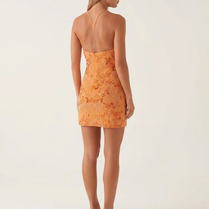 Stylish Floral Embroidered Mini Dress for Women – Effortless Everyday Style