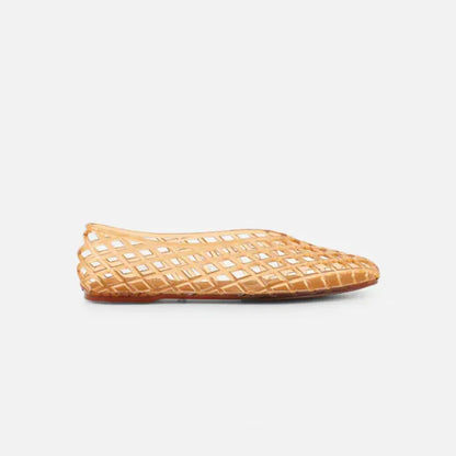 Women's Woven Jelly Ballet Flats | Breathable Summer Shoes