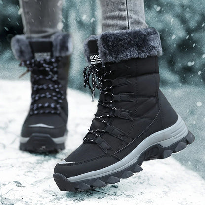 Women's Winter Boots | Cushioned Faux Fur Snow Boots – Autumn Ankle Footwear UK