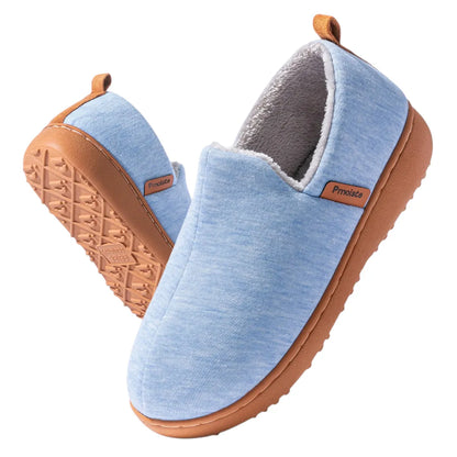 Women's Cushioned Slippers | Fleece Lined Hard Sole House Shoes – Warm Indoor Footwear