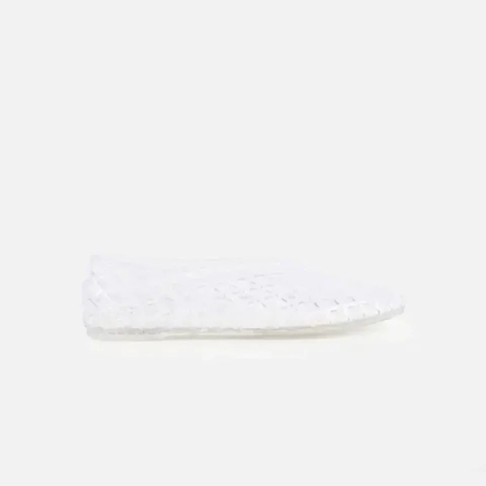 Women's Woven Jelly Ballet Flats | Breathable Summer Shoes – Supportive Walking Shoe
