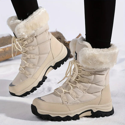 Women's Winter Boots | Cushioned Faux Fur Snow Boots – Autumn Ankle Footwear UK