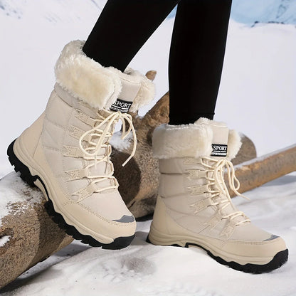 Women's Winter Boots | Cushioned Faux Fur Snow Boots – Autumn Ankle Footwear UK