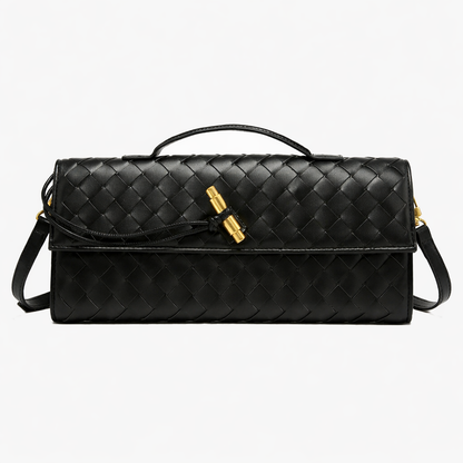 Luxury Woven Clutch Bag – Stylish Evening Shoulder Style – Everyday Accessory UK