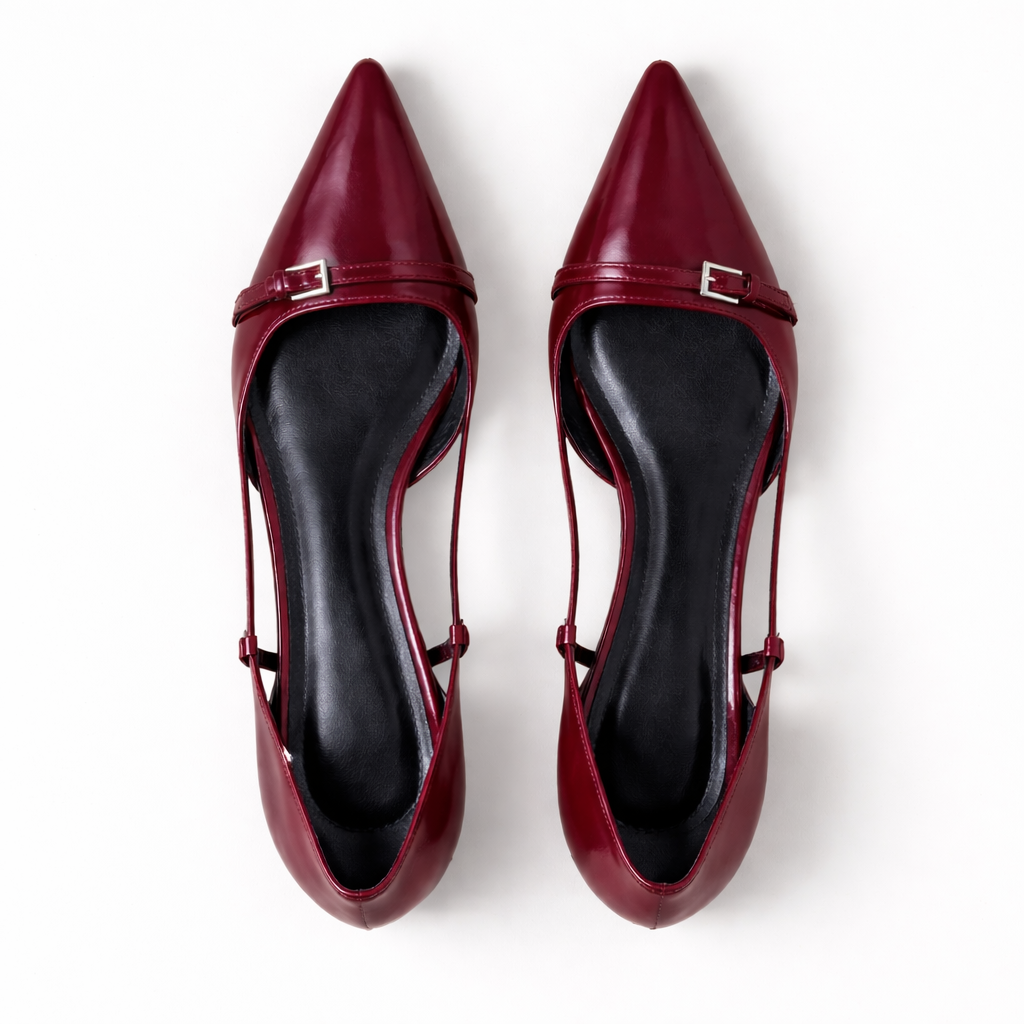 Women’s Patent Slingback Heels — Stylish Pointed Toe – Elegant Occasion Footwear UK