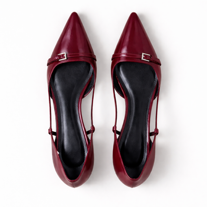 Women’s Patent Slingback Heels — Stylish Pointed Toe – Elegant Occasion Footwear UK