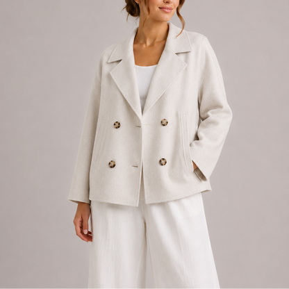 Minimalist Fitted Jacket for Women – Modern Structure, Effortless Elegance – Transitional Season Essential