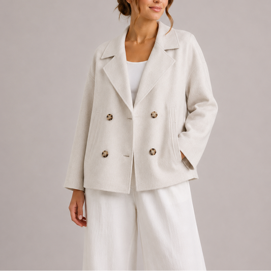 Minimalist Fitted Jacket for Women – Modern Structure, Effortless Elegance – Transitional Season Essential