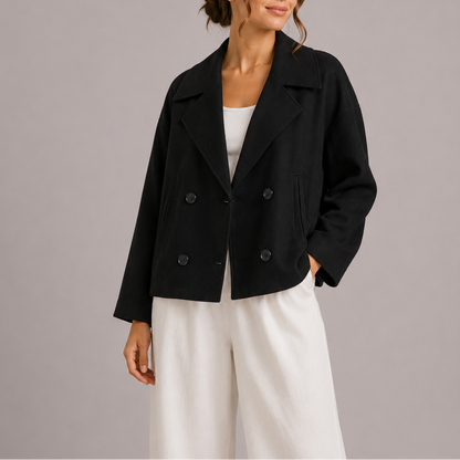 Minimalist Fitted Jacket for Women – Modern Structure, Effortless Elegance – Transitional Season Essential