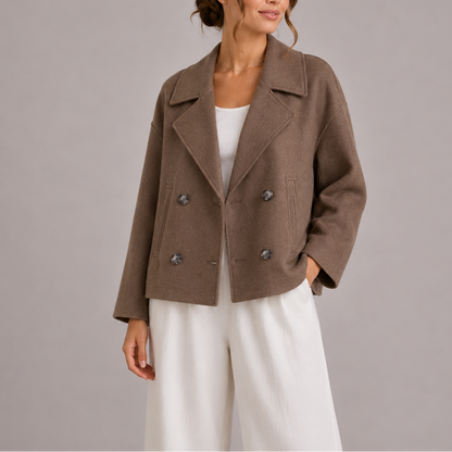 Minimalist Fitted Jacket for Women – Modern Structure, Effortless Elegance – Transitional Season Essential