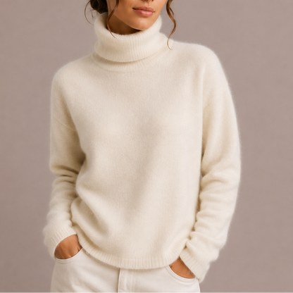 Women’s Classic Turtleneck Jumper – Soft Knit Jumper – Soft Everyday Jumper for Women