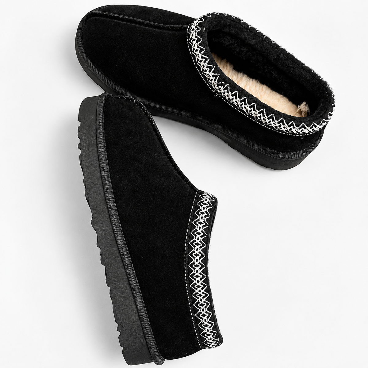 Women’s Winter Slippers – Warm Fur Lined Slip On House Shoes – Warm Indoor Footwear