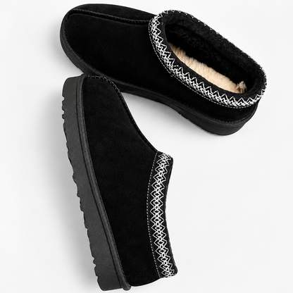 Women’s Winter Slippers – Warm Fur Lined Slip On House Shoes – Warm Indoor Footwear