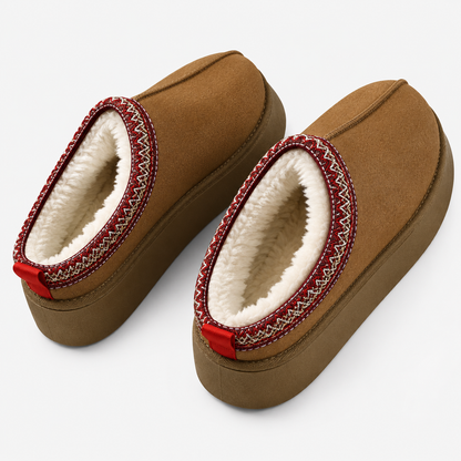 Women’s Winter Slippers – Warm Fur Lined Slip On House Shoes – Warm Indoor Footwear