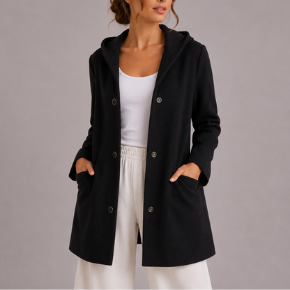 Women's Casual Hooded Cardigan with Pockets