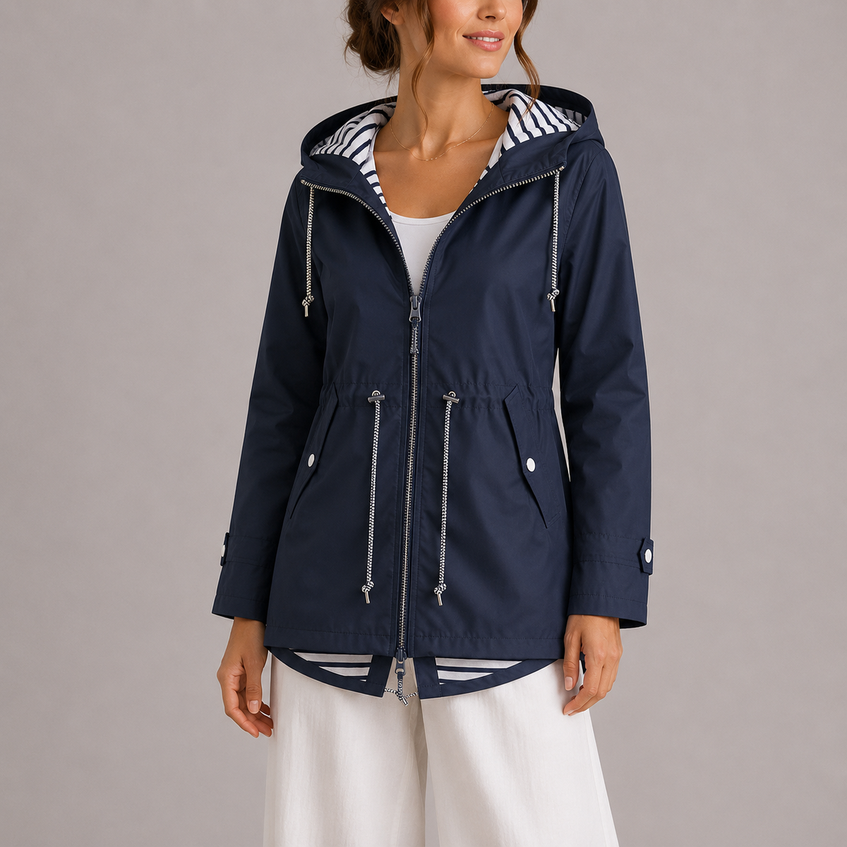 Women's Waterproof Jacket Timeless Elegance – Transitional Season Essential