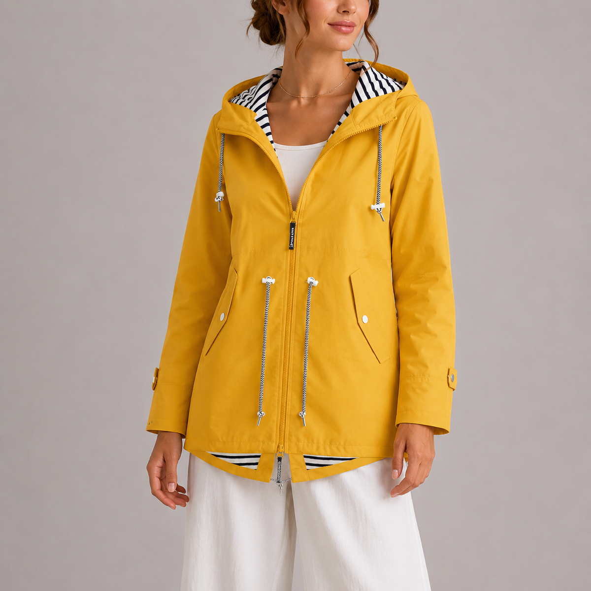 Women's Waterproof Jacket Timeless Elegance – Transitional Season Essential