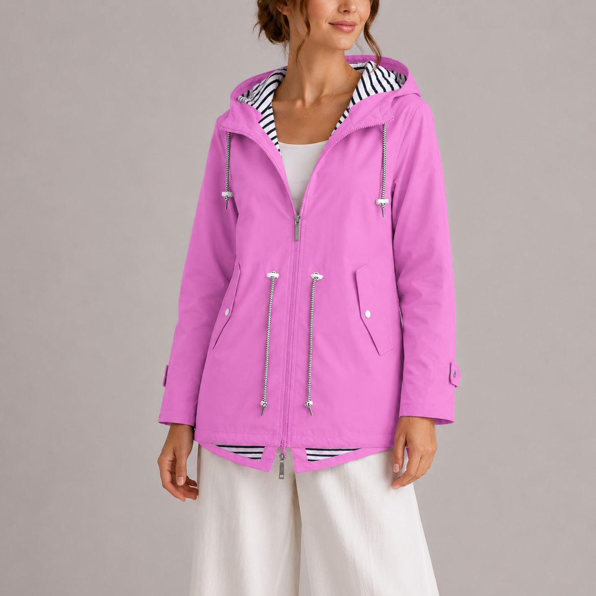 Women's Waterproof Jacket Timeless Elegance – Transitional Season Essential