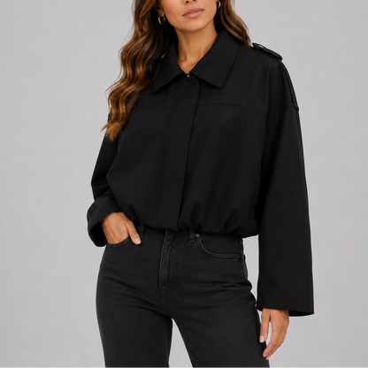Women's Oversized Suede Bomber Jacket – Refresh Everyday