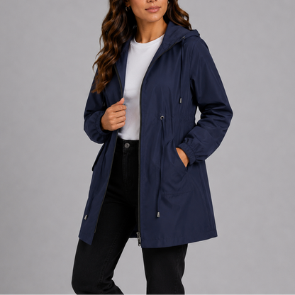 Women's Lightweight Waterproof Rain Coat with Hood