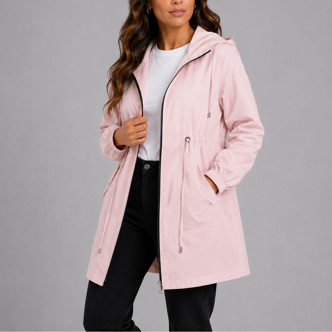 Women's Lightweight Waterproof Rain Coat with Hood
