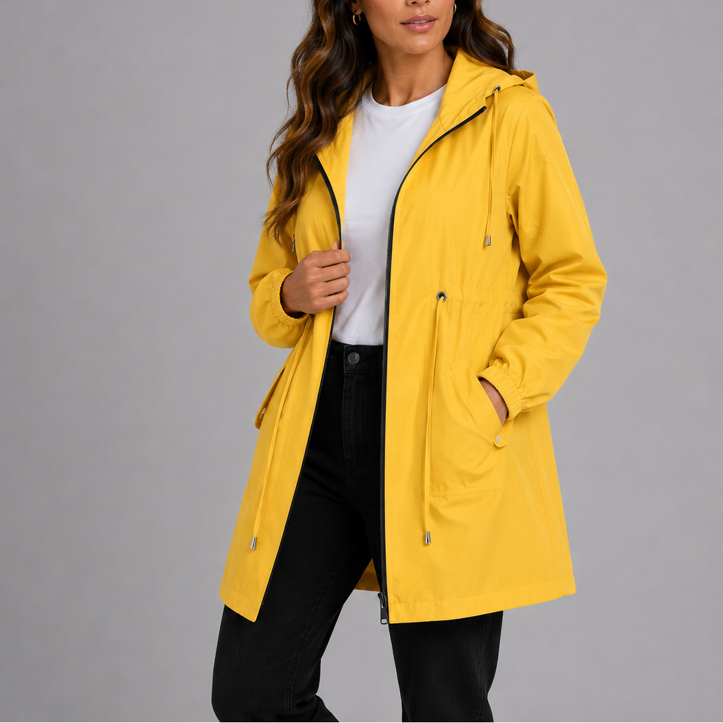 Women's Lightweight Waterproof Rain Coat with Hood