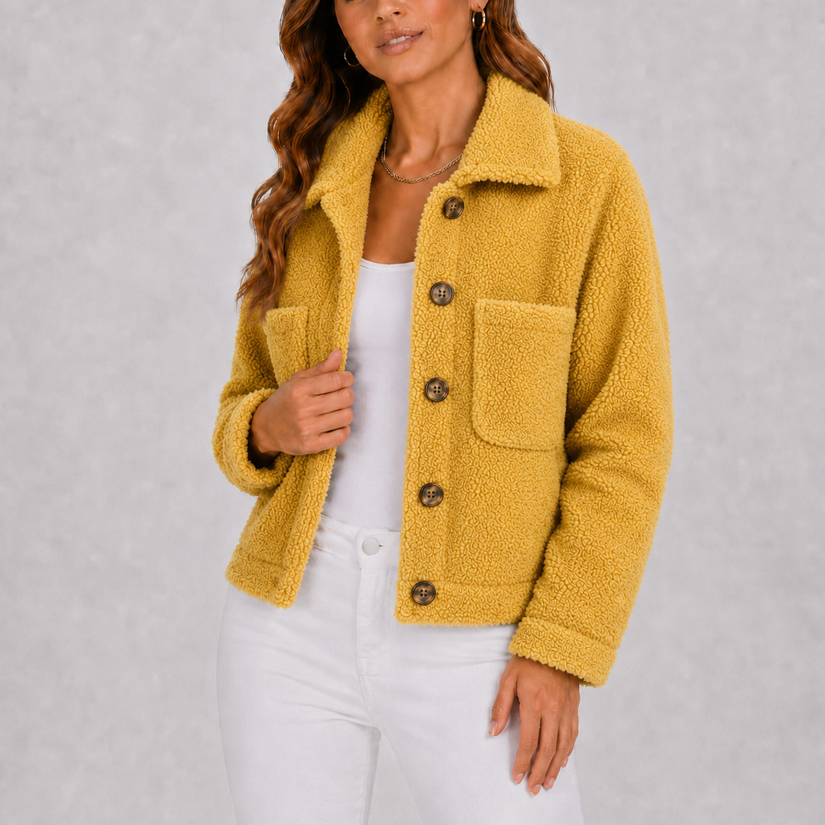 Women’s Everyday Knit Blazer Autumn Jacket with Pockets – Smart Casual Layer UK