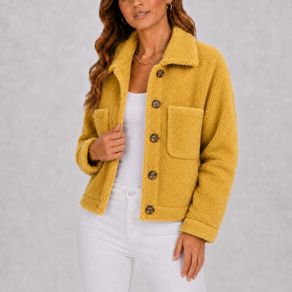 Women’s Everyday Knit Blazer Autumn Jacket with Pockets – Smart Casual Layer UK