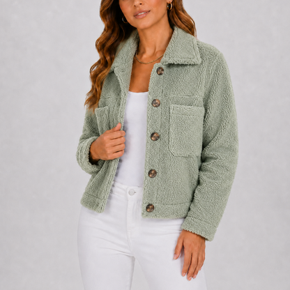 Women’s Everyday Knit Blazer Autumn Jacket with Pockets – Smart Casual Layer UK