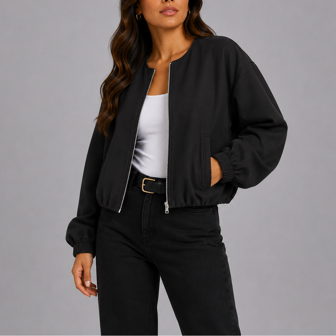 Women's Lightweight Bomber Jacket – Effortless Everyday