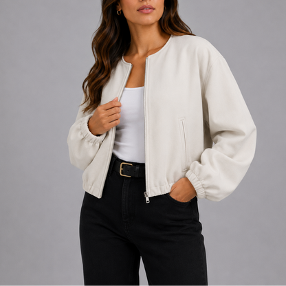 Women's Lightweight Bomber Jacket – Effortless Everyday