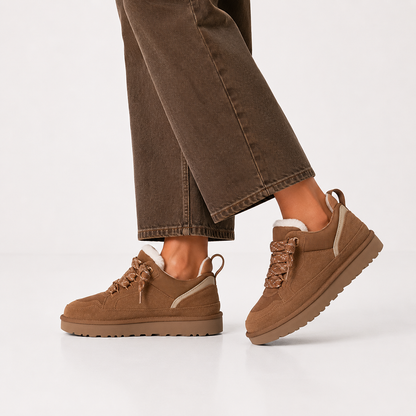Women's Orthopedic Suede Winter Sneakers with Platform Sole