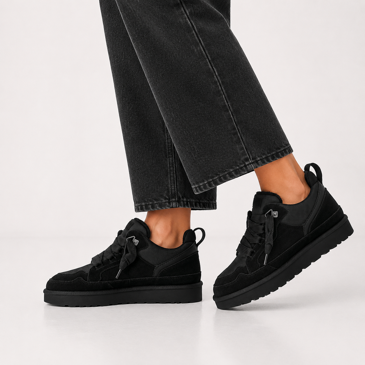 Women's Orthopedic Suede Winter Sneakers with Platform Sole