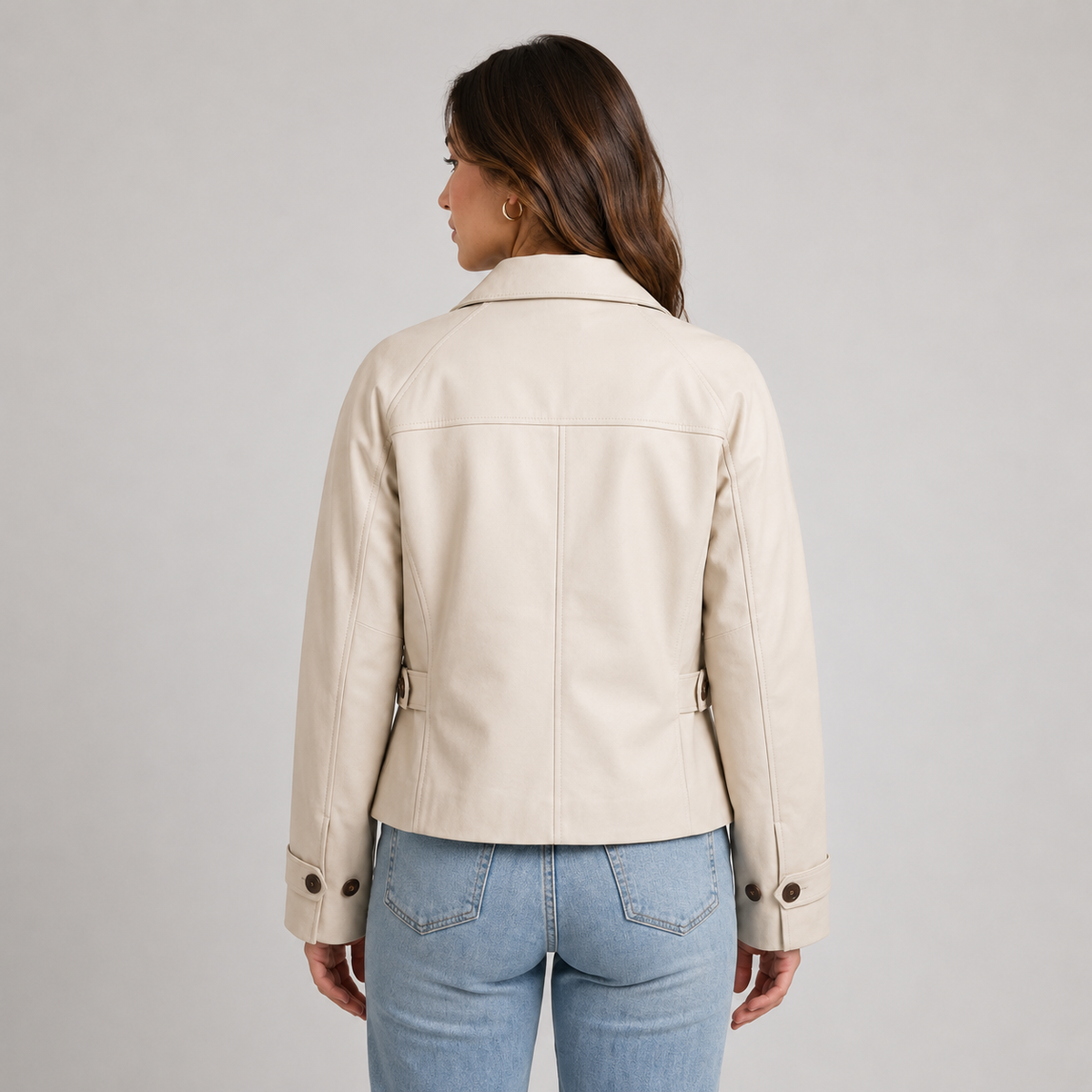 Women's Cropped Jacket | Button Front & Classic Collar – Everyday Outerwear UK