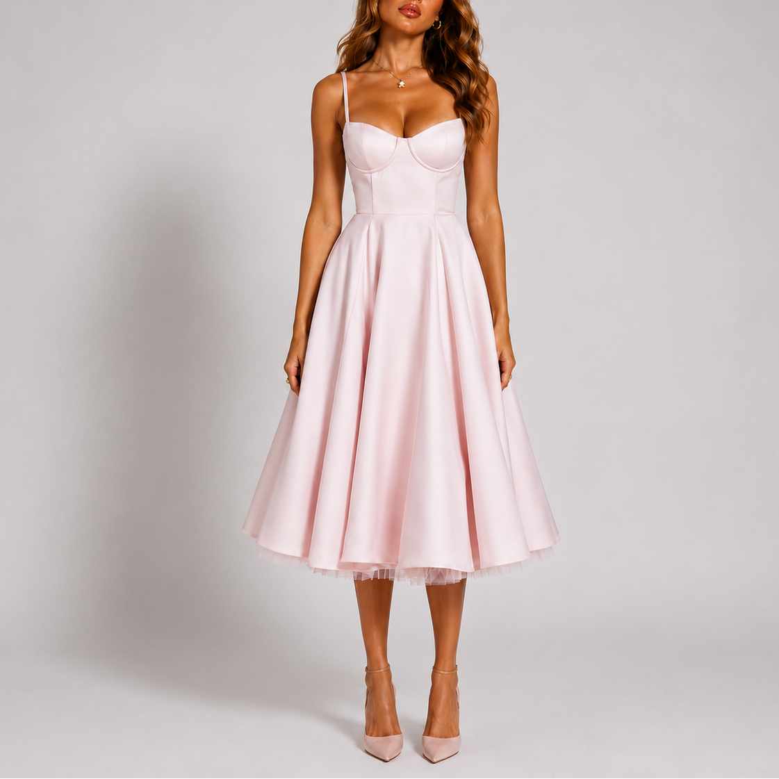 Women’s Chic Spaghetti Strap Evening Dress – Effortless Everyday Style