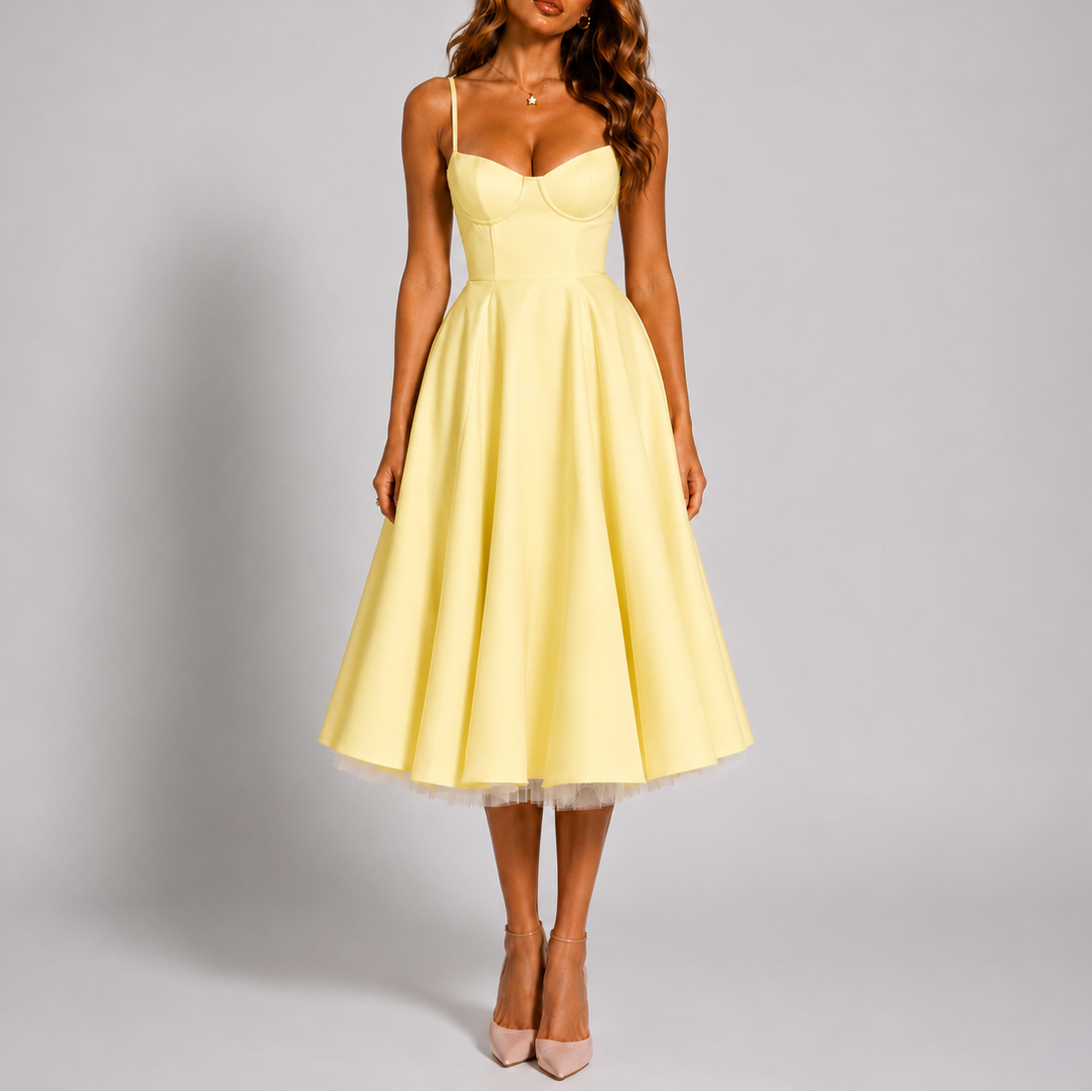 Women’s Chic Spaghetti Strap Evening Dress – Effortless Everyday Style