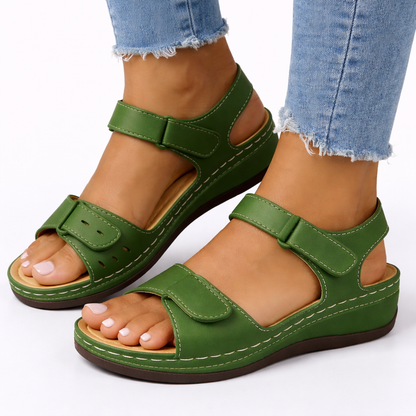 Women’s Orthopedic Walking Sandals – Wedge Heel Comfort Fit – Everyday Walking Comfort