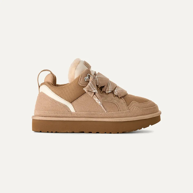 Women's Orthopedic Suede Winter Sneakers with Platform Sole