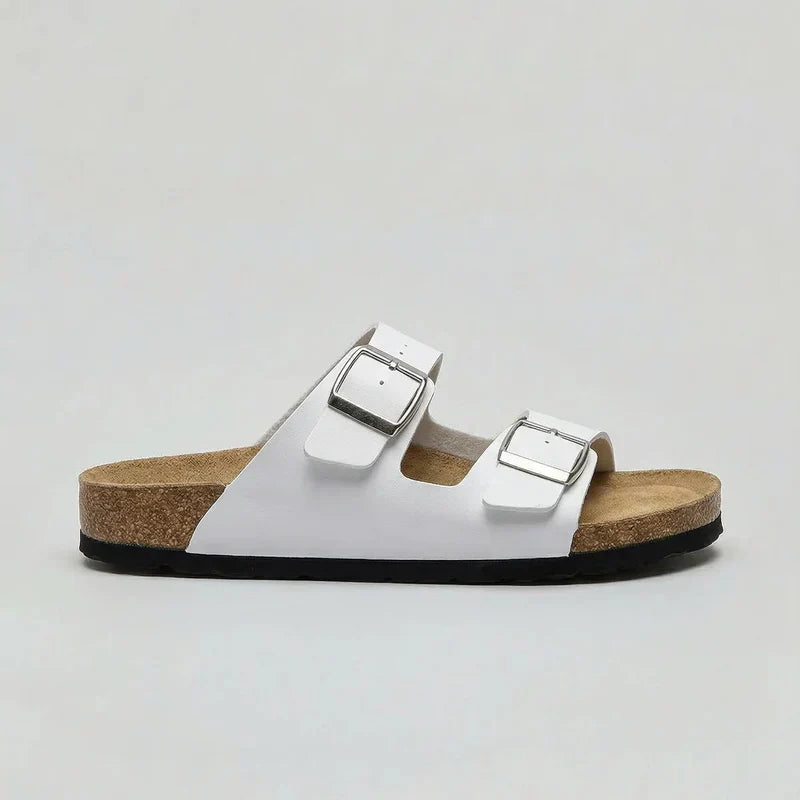 Unisex Double-Strap Sandals | Adjustable Buckle Comfort – Comfortable Summer Footwear UK