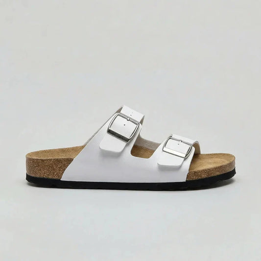 Unisex Double-Strap Sandals | Adjustable Buckle Comfort – Comfortable Summer Footwear UK
