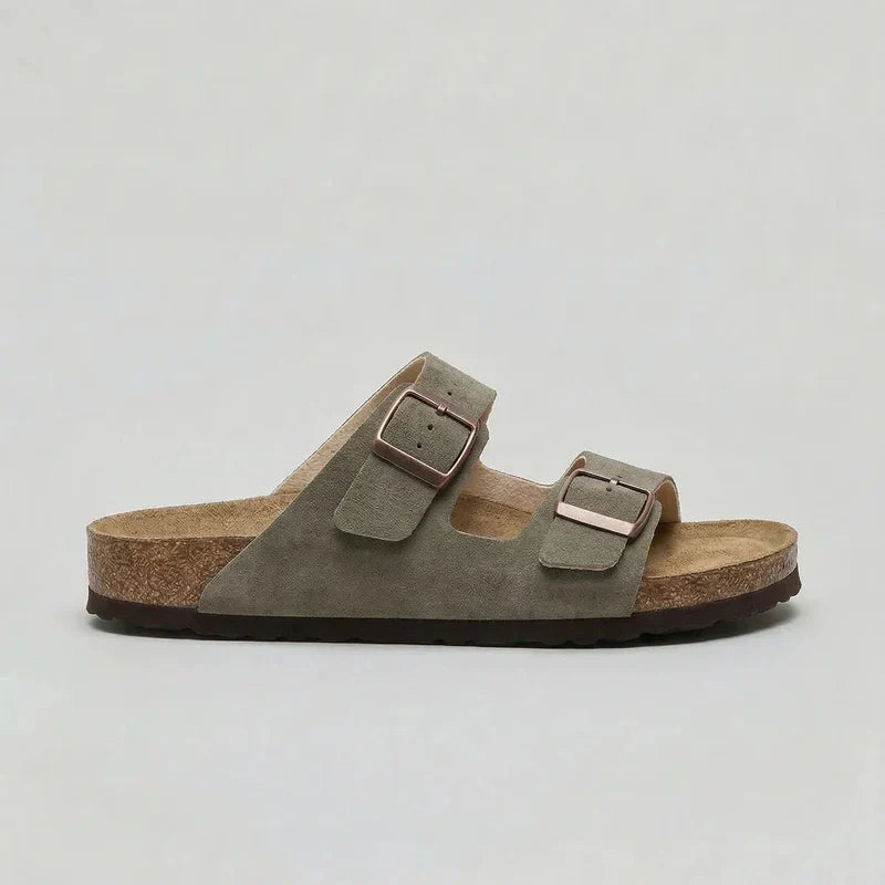 Unisex Double-Strap Sandals | Adjustable Buckle Comfort – Comfortable Summer Footwear UK
