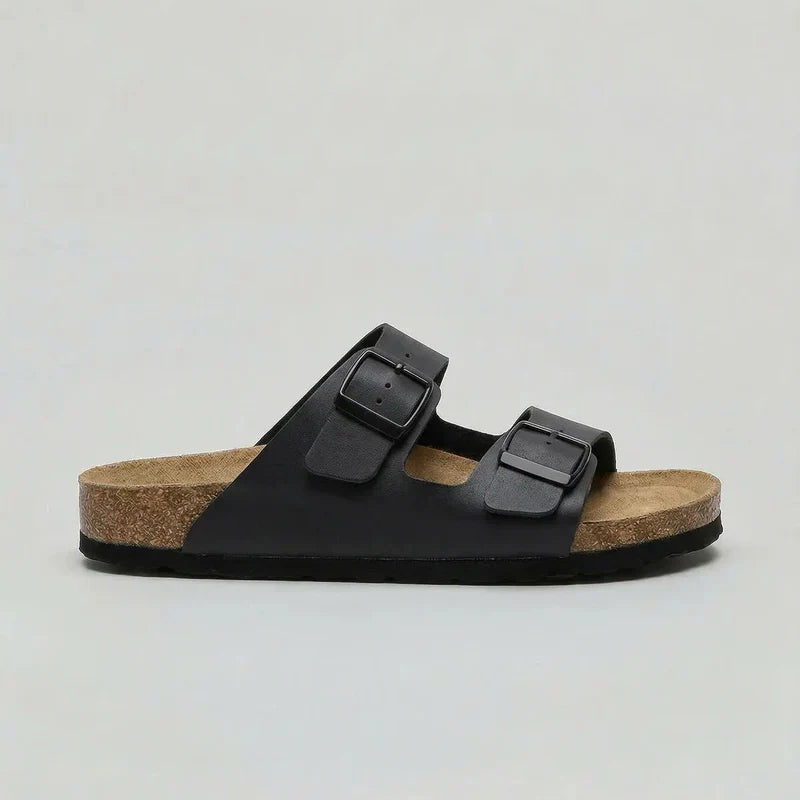 Unisex Double-Strap Sandals | Adjustable Buckle Comfort – Comfortable Summer Footwear UK