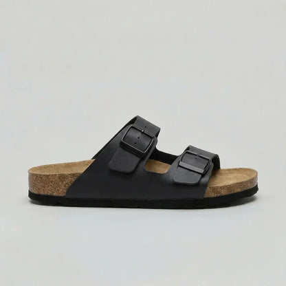 Unisex Double-Strap Sandals | Adjustable Buckle Comfort – Comfortable Summer Footwear UK