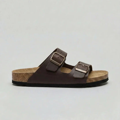 Unisex Double-Strap Sandals | Adjustable Buckle Comfort – Comfortable Summer Footwear UK