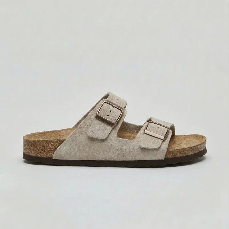 Unisex Double-Strap Sandals | Adjustable Buckle Comfort – Comfortable Summer Footwear UK