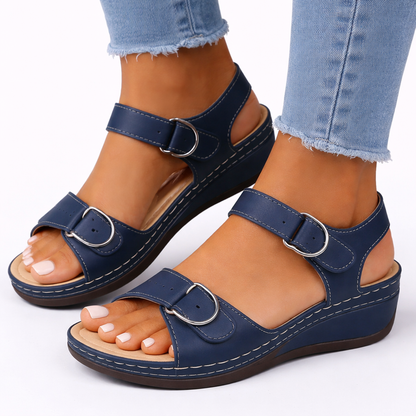 Women’s Orthopedic Walking Sandals – Wedge Heel Comfort Fit – Everyday Walking Comfort