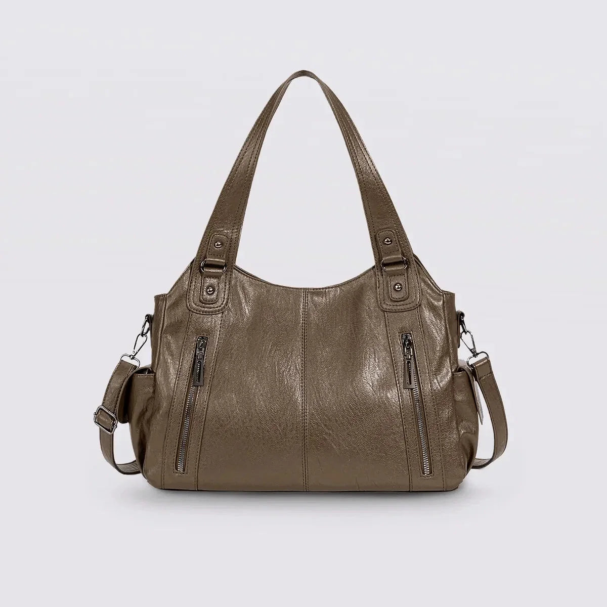 Timeless Everyday Tote – Stylish Spacious Shoulder Bag in Soft Vegan Leather – Everyday Accessory UK